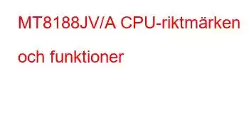 MT8188JV/A CPU-riktmärken och funktioner