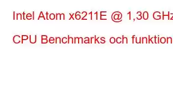 Intel Atom x6211E @ 1,30 GHz CPU Benchmarks och funktioner