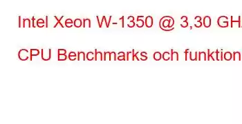 Intel Xeon W-1350 @ 3,30 GHz CPU Benchmarks och funktioner