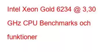 Intel Xeon Gold 6234 @ 3,30 GHz CPU Benchmarks och funktioner