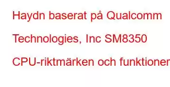 Haydn baserat på Qualcomm Technologies, Inc SM8350 CPU-riktmärken och funktioner