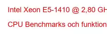 Intel Xeon E5-1410 @ 2,80 GHz CPU Benchmarks och funktioner