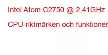 Intel Atom C2750 @ 2,41GHz CPU-riktmärken och funktioner